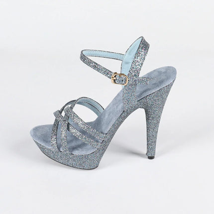 The Stardust Catwalk Stiletto – Luxury Rhinestone Platform Sandals