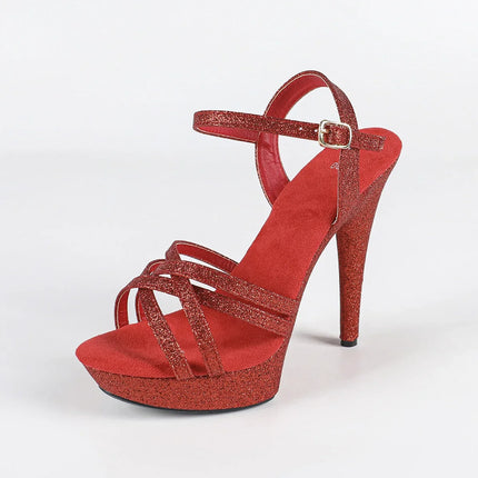 The Stardust Catwalk Stiletto – Luxury Rhinestone Platform Sandals