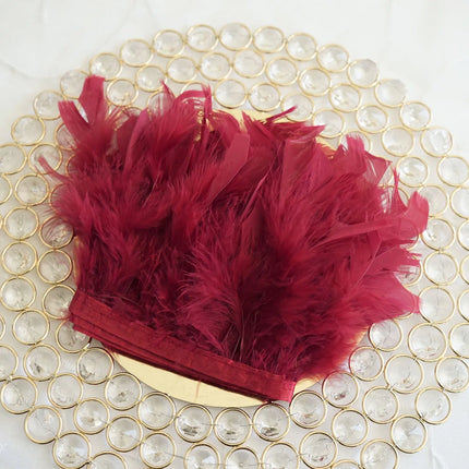 Multicolor Turkey Feather Trim Fringe Fluffy Ribbon