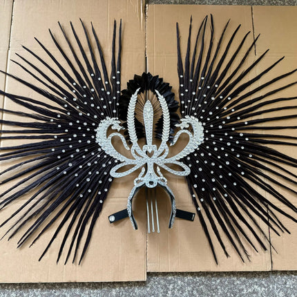 The Stardust Tropicana Samba Crown – Feather & Rhinestone Stage Headdress