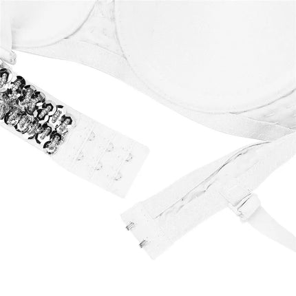 The Stardust Prism Sirena – Sequined & Looped Beading Padded Push-Up Bra Top