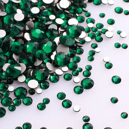 1440PCS SS3-SS20 Mix Size Non-Hotfix Glass FlatBack Rhinestones