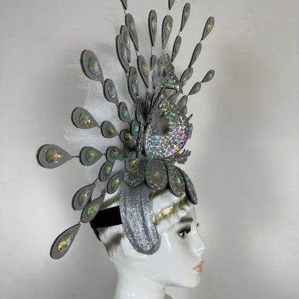 The Stardust Dionysia – Silver Starburst Carnival & Masque Ball Headdress