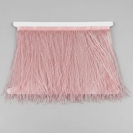 Long Glass Rhinestone Beaded Fringe Trim