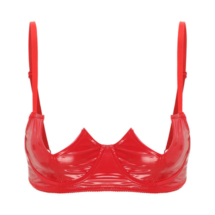V-Notch Underwired Open Chest Bra Top