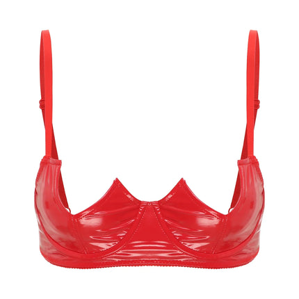 V-Notch Underwired Open Chest Bra Top