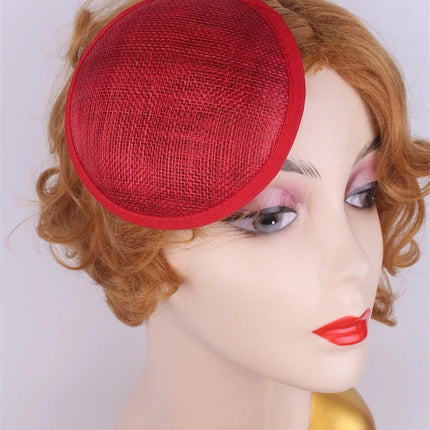 13cm Round & Teardrop Sinamay Fascinator Base DIY Millinery Headpiece Mold