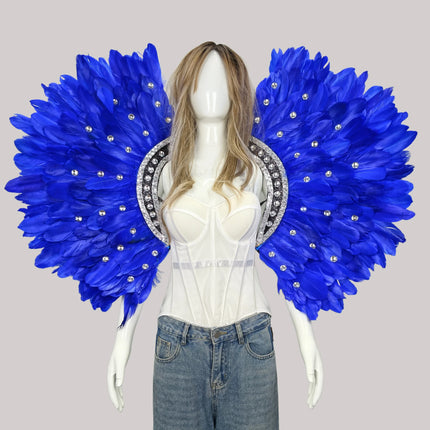 Unisex Feather Carnival Shawl & Scarf Performance Accessory