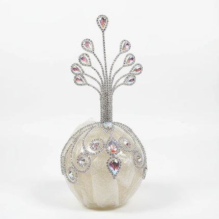 Peacock Rhinestone Headpiece