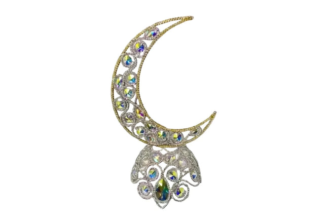 Rhinestone Moon Headpiece