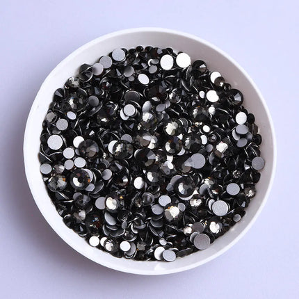 1440PCS SS3-SS20 Mix Size Non-Hotfix Glass FlatBack Rhinestones