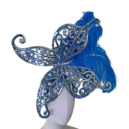 The Stardust Zenith – Premium Feathered Carnival & Samba Crown Headdress