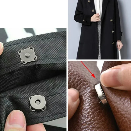 Magnetic Snap Fastener Clasps & Buttons for Bags, Purses & DIY Crafts