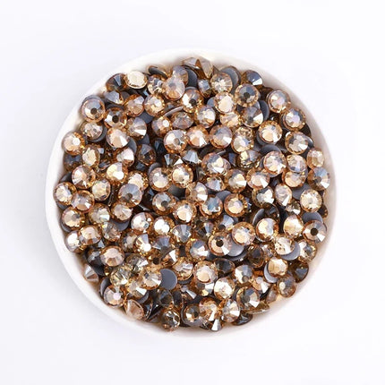 SS3-SS30 Yellow Series Hot-Fix Glass Flat Back Rhinestones