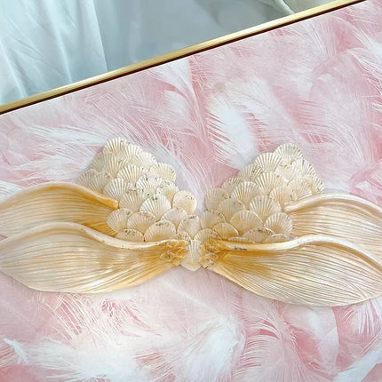 Realistic Woven Silicone Mermaid Bra Strapless Underwater Photoshoot Costume Top