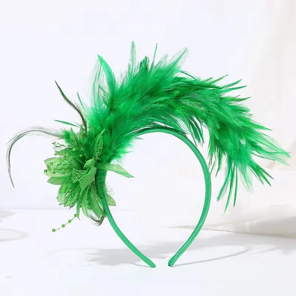 Ostrich Feather Fascinator Headband