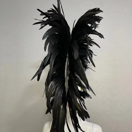 FASHIONABLE AND EXQUISITE HEADDRESS FEATHERS SAMBA DANCE CARNIVAL HALLOWEEN PARTY LATIN DANCE BAR PERFORMANCE HAT MASQUERADE