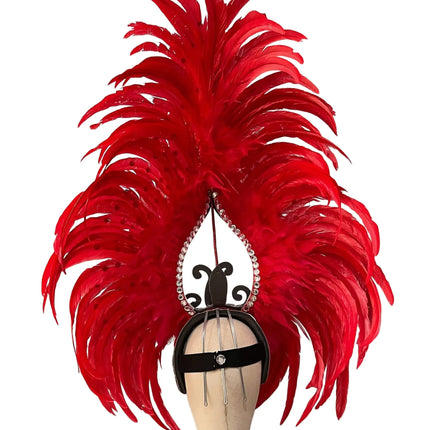The Stardust Sovereign – Majestic Feathered Samba Carnival Headdress