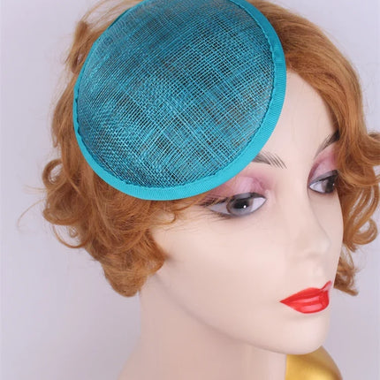 13cm Round & Teardrop Sinamay Fascinator Base DIY Millinery Headpiece Mold
