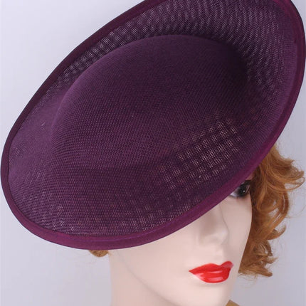 30cm Round Sinamay Fascinator Base DIY Millinery Headpiece Hat Making Blank