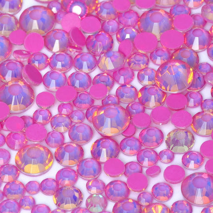 SS6-SS20 Mix Size Mocha Opal High Quality Flat-Back Glass Rhinestones