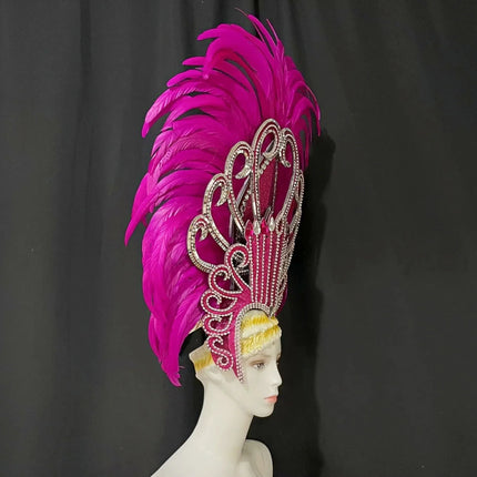 The Stardust Luminary Crown – Lavender & Multi-Tone Samba Carnival Headdress
