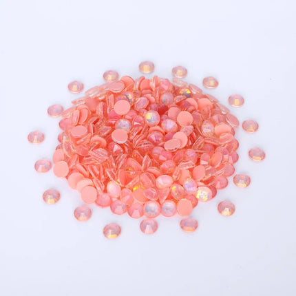 SS6-SS30 Mocha Opal Coral Reef Flatback Glass Non-Hotfix Rhinestones
