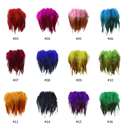 Natural Rooster Craft Feathers Bulk Pack