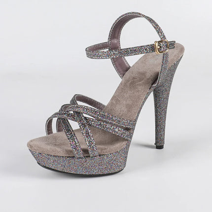 The Stardust Catwalk Stiletto – Luxury Rhinestone Platform Sandals