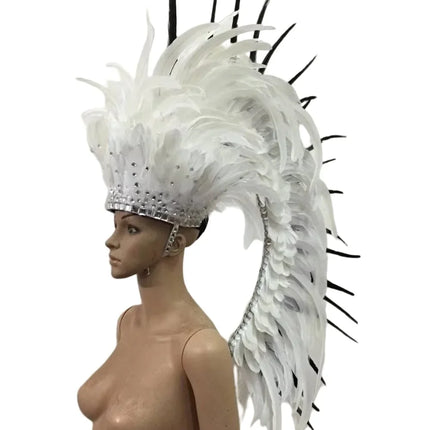 The Stardust Luminary – Premium Feathered Carnival & Samba Halo Headdress