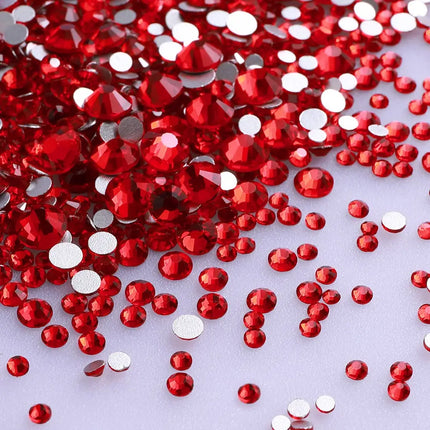 1440PCS SS3-SS20 Mix Size Non-Hotfix Glass FlatBack Rhinestones