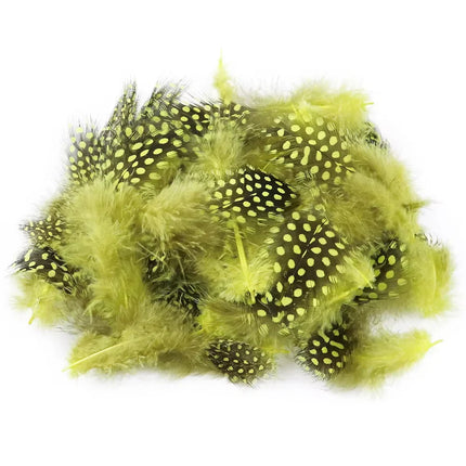 Natural Spotted Guinea Fowl Feathers 100PC