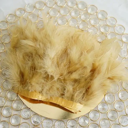 Multicolor Turkey Feather Trim Fringe Fluffy Ribbon