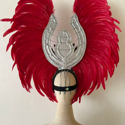 The Stardust Aurora Feather Headdress – Light Purple Cabaret & Carnival Crown