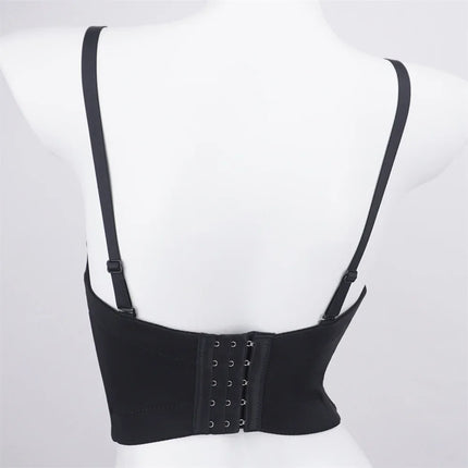 The Stardust Prism Siren – Glitter Crystal Bustier Corset Crop Top