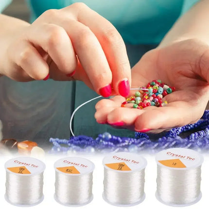 Strong Clear Elastic Stretch Jewelry Cord for Beading & Crafting