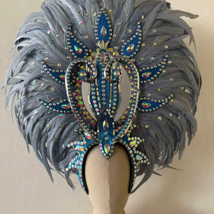 The Stardust Copacabana Feather Crown – Samba Parade Headdress