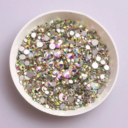 1440PCS SS3-SS20 Mix Size Non-Hotfix Glass FlatBack Rhinestones