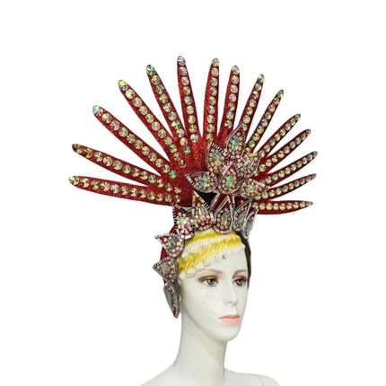 Brazil Rio Spanish Cuba Santiago Havana Venice Dionysia carnival Float Mask dress masque ball costume samba Golden Crown