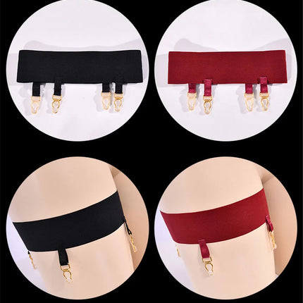 High-Waist Elastic Leg Harness Garter Belt Bandage Panty Costume Accessory