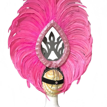 Feather headdress samba costume carnival halloween party bar performance hat makeup dance wings parade