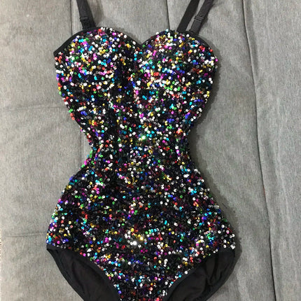 The Stardust Dynasty Sequin Bodysuit – Luxury Structured Stage Leotard