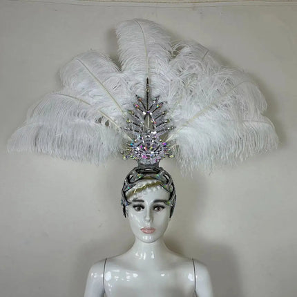 The Stardust Dionysia – Carnival & Samba Feathered Masque Ball Crown