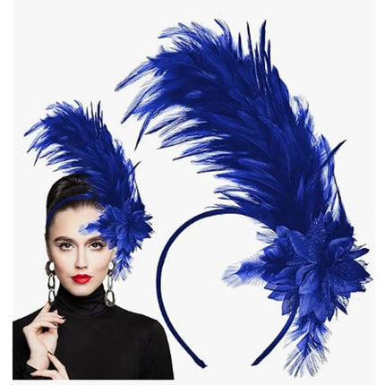 Ostrich Feather Fascinator Headband