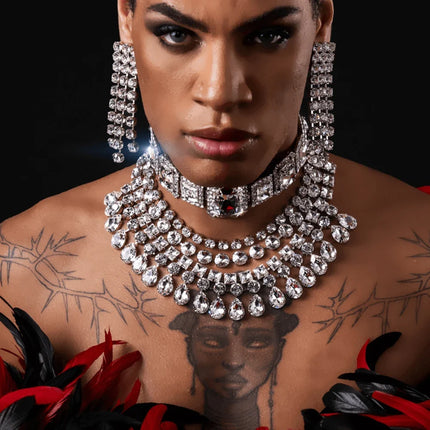Multilayer Crystal Rhinestone Necklace