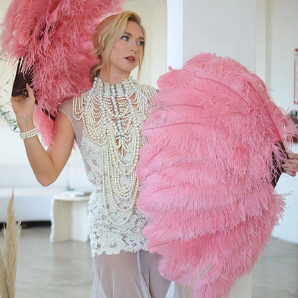 90CM Ostrich Feather Fans