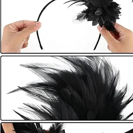 Ostrich Feather Fascinator Headband