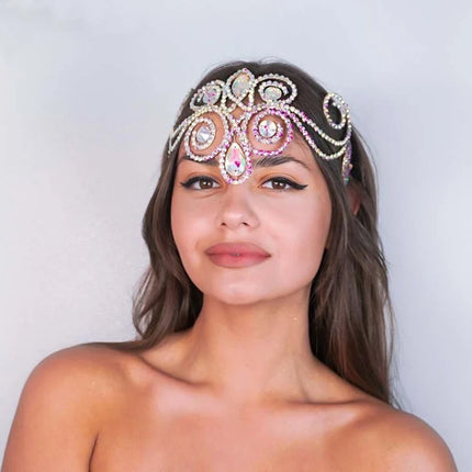 Rhinestone Headpiece Chain Tiara Jewelry