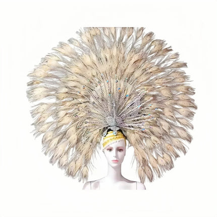 The Stardust Mirage – Premium Mohawk Feather Samba Carnival Headdress