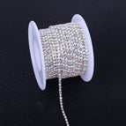 Silver Crystal AB / 2mm-10yards